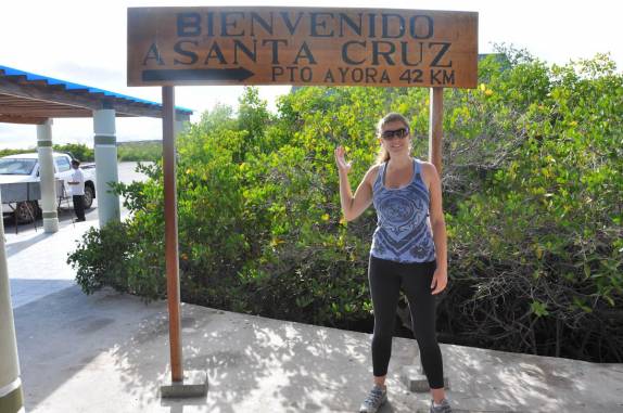 Chegando à Ilha de Santa Cruz, em Galápagos